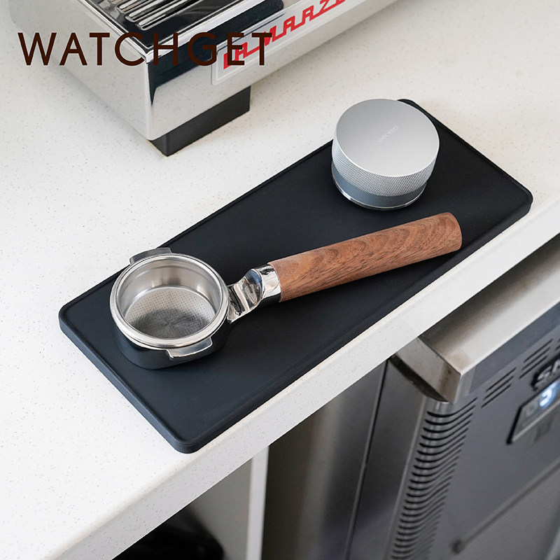 watchget咖啡压粉垫吧台垫手冲垫压粉布粉垫桌面垫子硅胶防滑底座