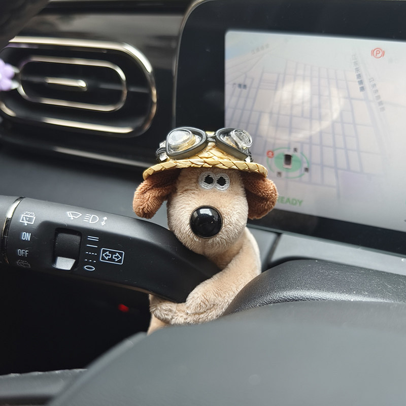 可爱个性汽车怀挡装饰玩偶车载方向灯雨刮器车内怀挡公仔饰品摆件
