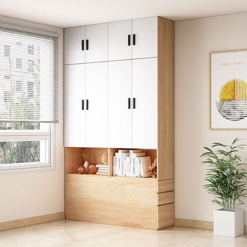 定制床尾柜现代简约储物开门柜挂衣橱省空间床尾立柜加顶柜衣柜