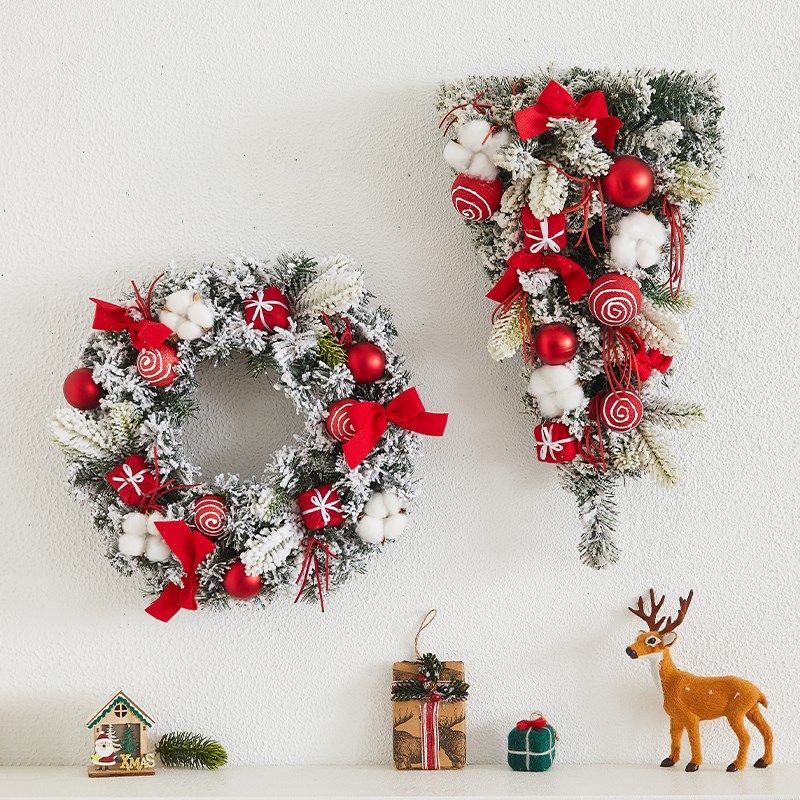 圣诞节装饰品花环藤条挂饰入户门挂背景墙装饰门店商场场景布置,节庆用品/礼品,圣诞装饰品,淘宝优惠券,粉丝福利购,淘宝优惠卷