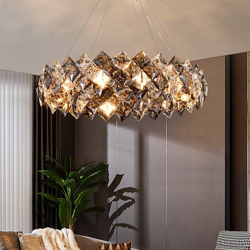 灯后现代无障碍豪华水晶灯客厅简单大气的卧室餐厅灯2025新全套灯,家装灯饰光源,客厅吊灯,淘宝优惠券,粉丝福利购,淘宝优惠卷