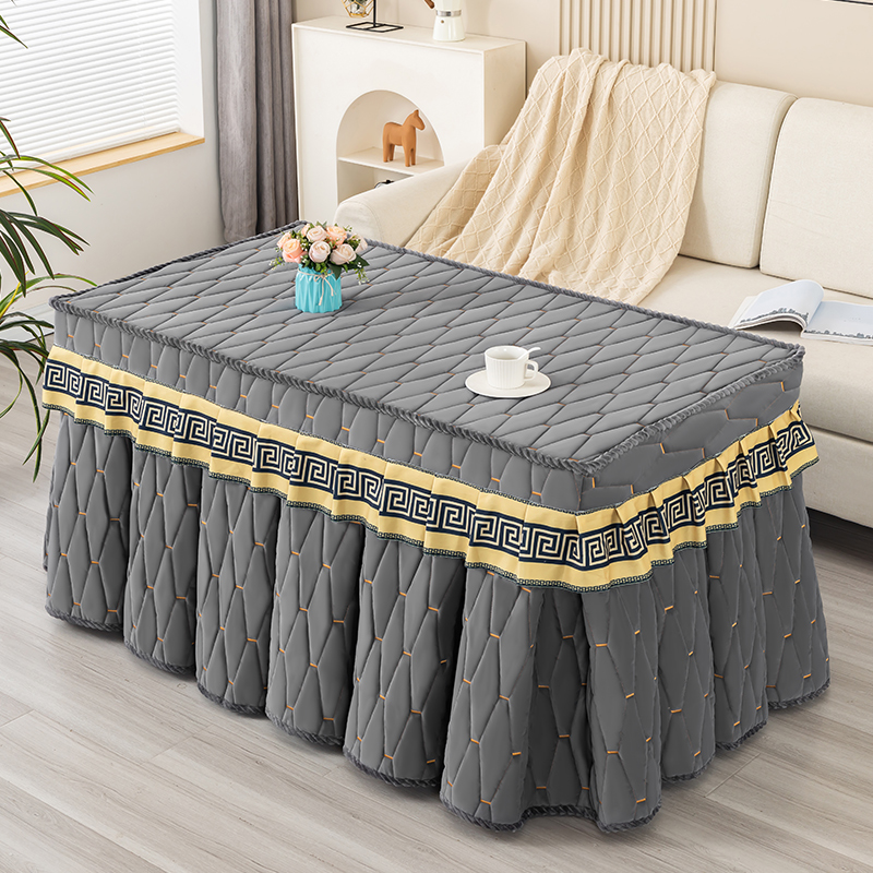 烤火桌罩套长方形电烤桌套新款冬保暖防寒防风麻将机四方桌炉子罩