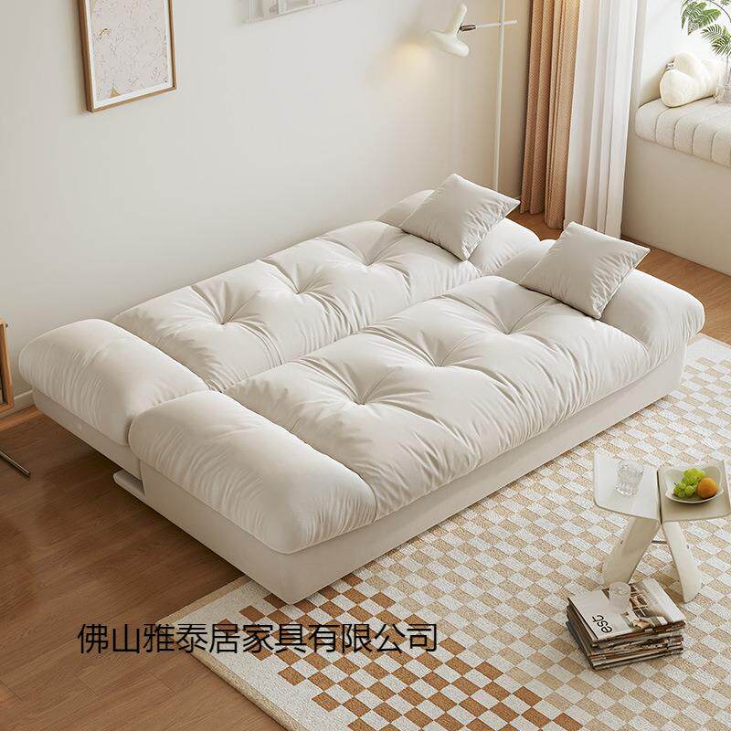 云发朵沙叠发床两用叠折床客厅小户型厂家多种型号现货奶油网红款