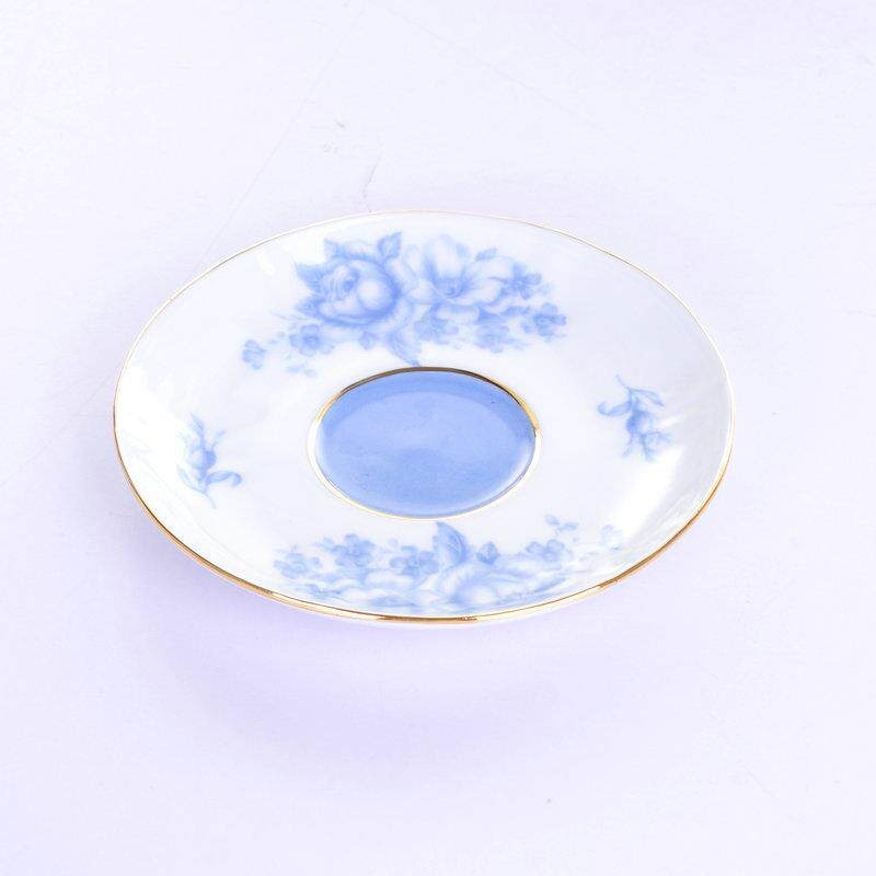 AL665783陶瓷花卉啡杯碟带勺子套 餐厅咖用釉啡中彩杯碟 中式描金