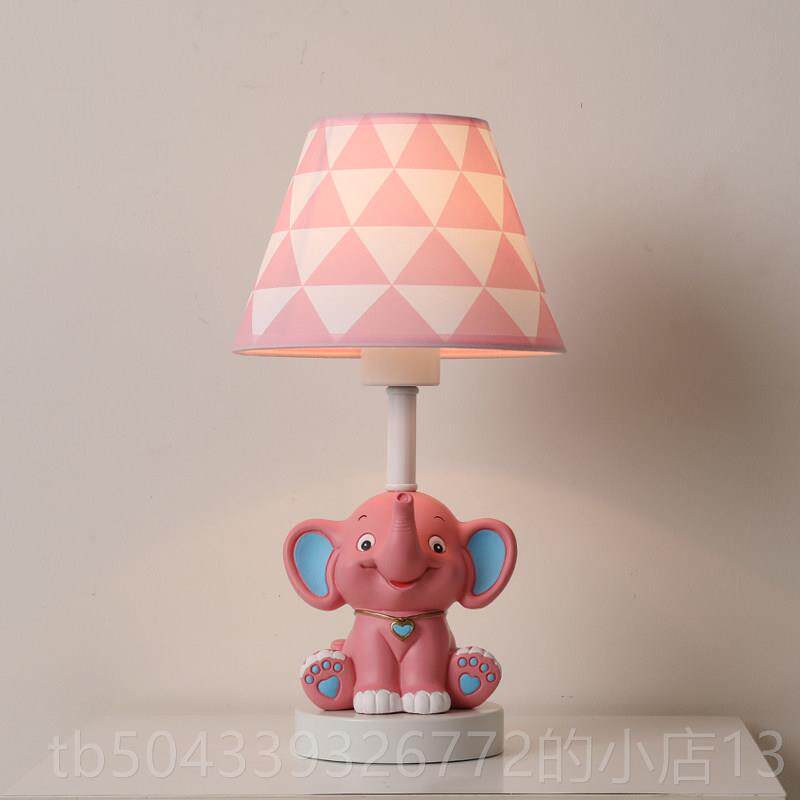 高档儿童房间床头台灯男孩女独角创意通卧护眼灯温馨卡兽室小夜灯