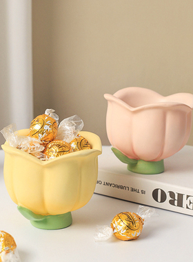 可爱花朵拍拍小夜灯创意实用收纳玄关客厅桌面卧室床头装饰品摆件