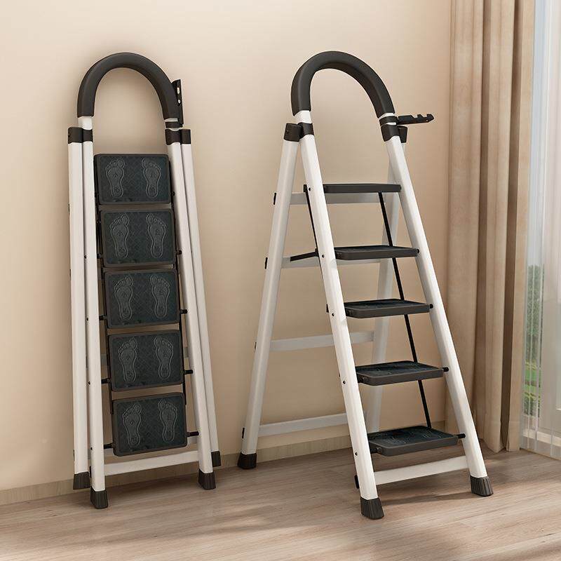 家收用梯子室扶多功能便携内六步人字梯加厚折叠梯1005-4伸缩升降