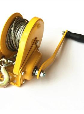 1200lsb544g双向自锁k刹车式手摇卷SY065扬机手拖车/船钢丝绳动绞