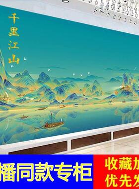 里江山图夜景十字绣202客厅满绣千5新风景山水大幅BCF手款工