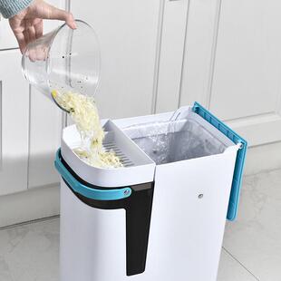 干湿分离茶渣桶家用茶水桶排水桶厨房残渣过滤二合一茶桶垃圾桶