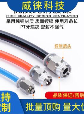 议~亚德客气动螺纹直通气管pc快插接头APC4681012M501020