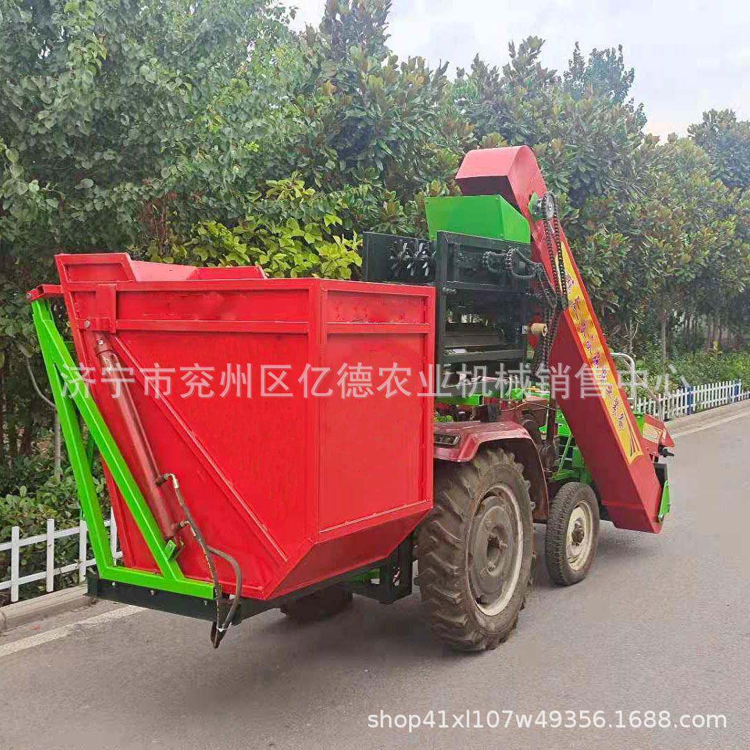 青岛热销拖拉机带玉米收获机两行玉米去皮一体机秸秆粉碎还田机