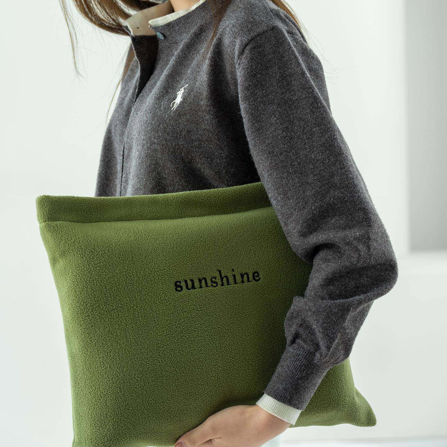 可收纳便携抱枕外出旅行户外二合一办公室沙发毯子保暖午休睡盖毯,居家布艺,抱枕被,淘宝优惠券,粉丝福利购,淘宝优惠卷