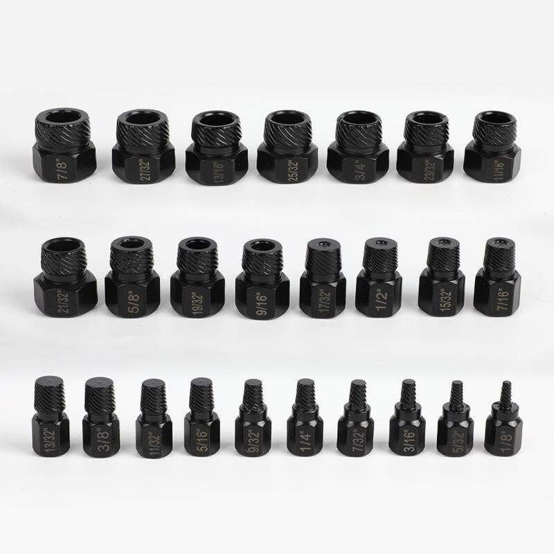 25件套英制断头螺丝取出器破坏工具套筒手动组合套装组套