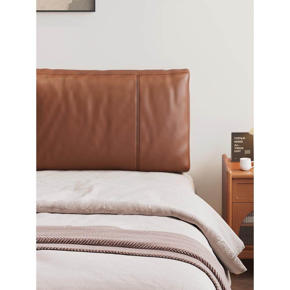 2025新款床头软包靠垫猫抓皮羽绒简约床头大靠背科技布软包J^,居家布艺,抱枕被,淘宝优惠券,粉丝福利购,淘宝优惠卷