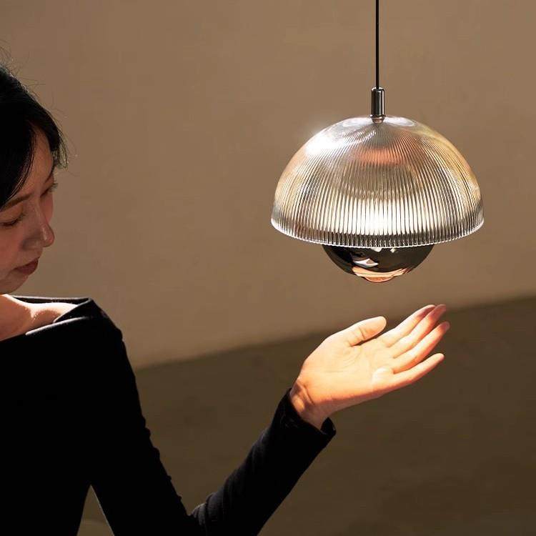 意式极简花苞床头吊灯轻奢感全光谱主卧室房间玄关升降吊线灯,家装灯饰光源,智能吊灯,淘宝优惠券,粉丝福利购,淘宝优惠卷