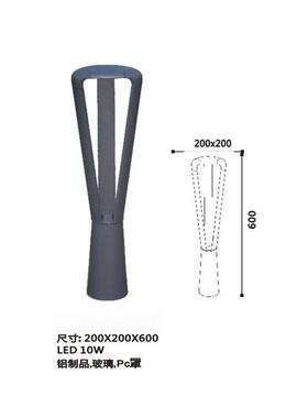 草坪灯简易时尚现代LED庭院灯防水防锈铝材草地灯小区公园道路灯