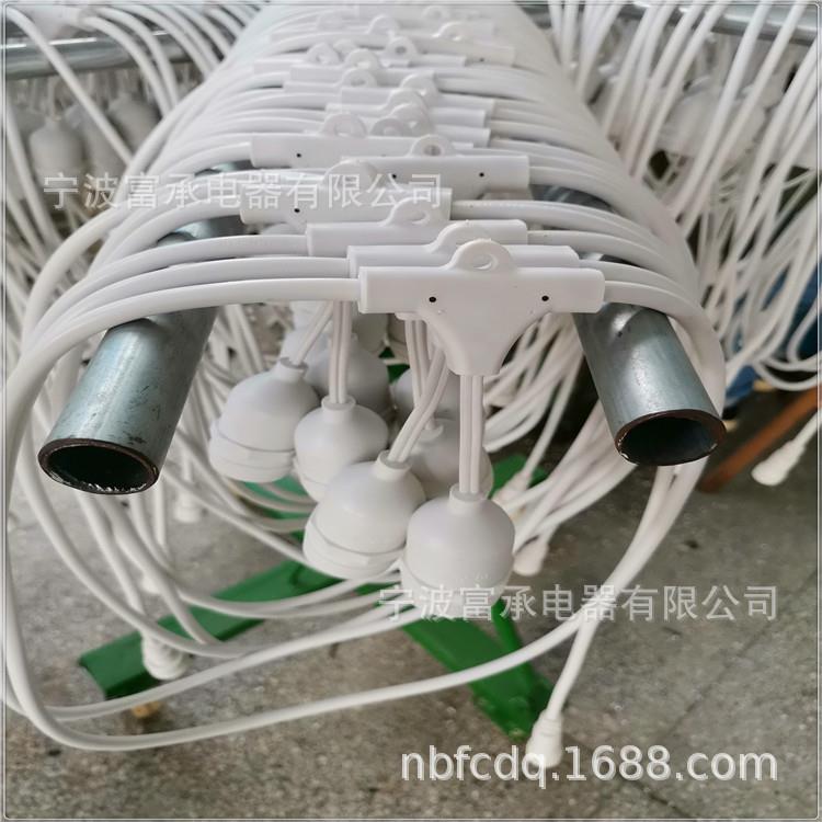 E27灯头线E26灯串线户外防水灯头电源线灯头线澳大利亚灯串