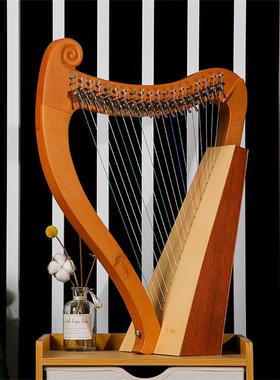 莱雅琴19弦16音小竖琴7音10弦lyre板键琴里尔琴里拉琴便携式乐器