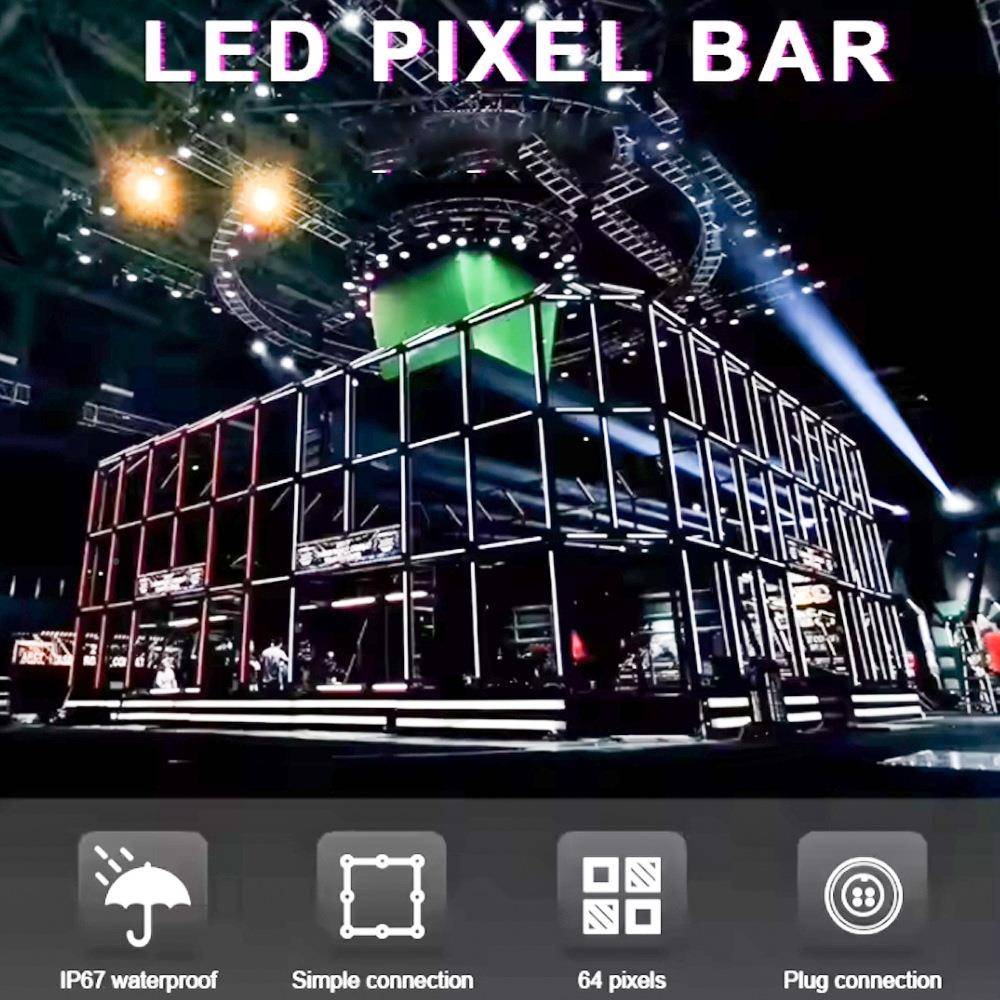 高清led像素条像酒吧HH-X100迪厅K像TV数条现演出舞台背景D场MX编