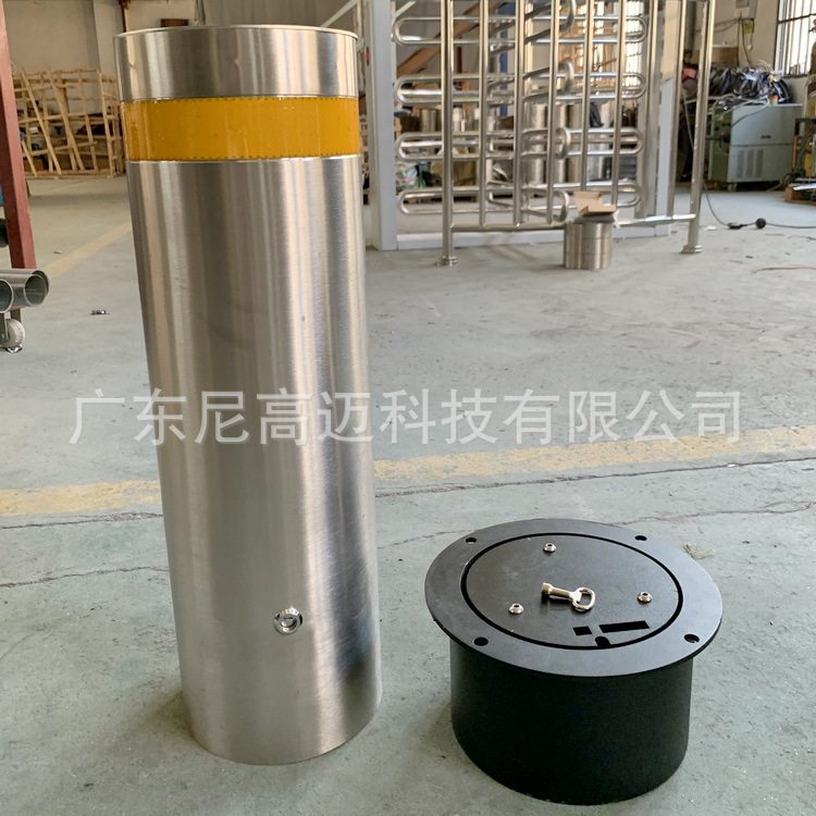 304不锈钢加厚升降防撞警示柱