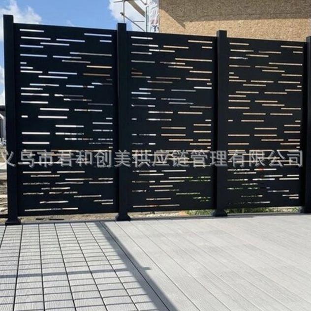 花园围墙护栏装饰镀锌板雕花板切割护栏铁艺栏杆屏风隔断装饰