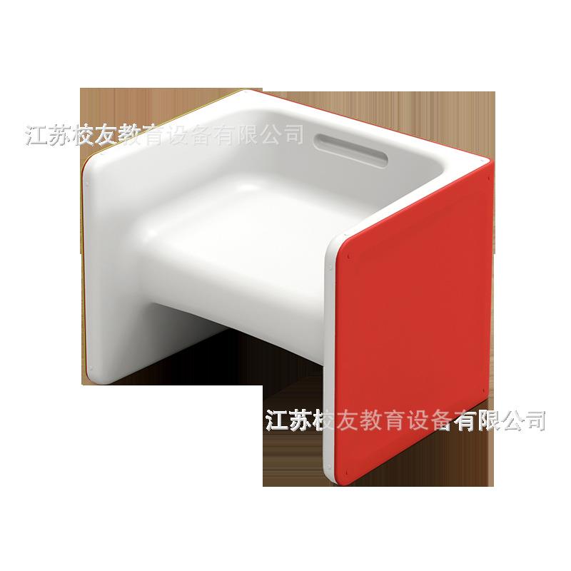 多功能环保塑料凳子教室凳学生六面体凳音乐积木合唱凳手提把手
