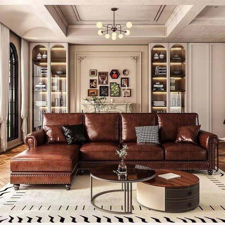 美式复古油蜡皮沙发直排小酒馆餐馆酒店大厅棕色商务接待复古沙发,电子元器件市场,其它元器件,淘宝优惠券,粉丝福利购,淘宝优惠卷