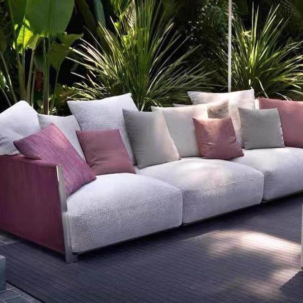 户外沙发组合庭院别墅绳编藤椅休闲设计师售楼部沙发防水防晒家具,商业/办公家具,商用藤编家具,淘宝优惠券,粉丝福利购,淘宝优惠卷