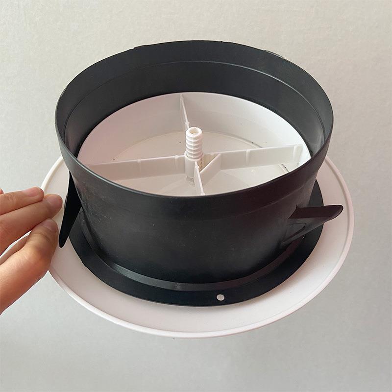 abs圆盘排风口室内新风系统换气口可调节通风百叶旋流新风口