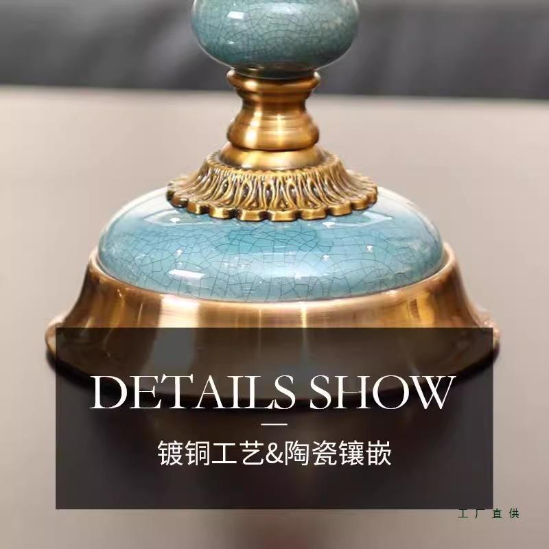 美式创意复古客厅座钟大号桌面家用摆件台钟欧式座钟台式网红闹钟
