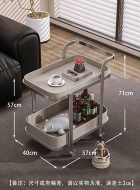my客厅发BL-019移动边几小式推车茶几马鞍皮创意轻沙奢感现简代约