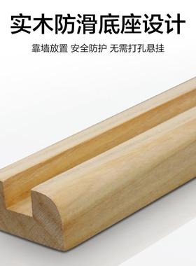 BOLEN实木衣穿底座无框衣镜子靠墙落试地全身镜家用KGV镜玄关免打