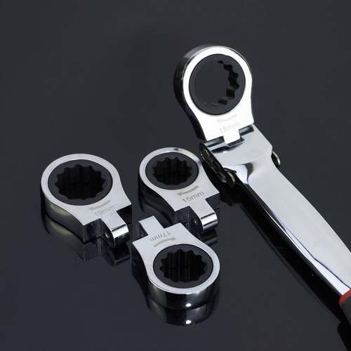 手12JYD一可换头棘轮花扳手活头棘轮扳手快梅速合扳套装