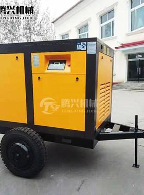 螺式空压机45/5575kw大型气泵大柴150功率空气压杆缩机/矿用油空