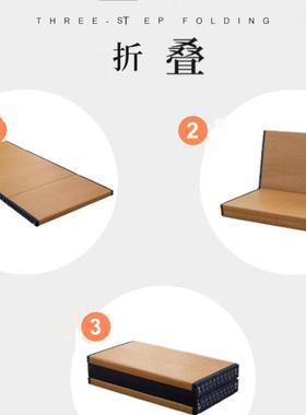 榻榻米折垫子叠济榻榻米地XBZ垫椰棕偏硬经地学床垫打铺宿舍床铺