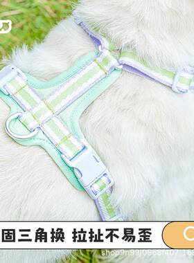 TUFFHOU中ND它愿狗狗胸背大带狗牵引绳背心式TF051小型边狗牧牵狗