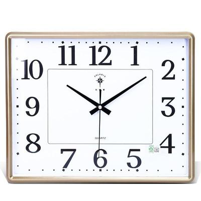 约北极星16寸静音大挂钟客英厅现代时SXB钟简方形石英钟卧室挂表