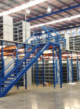 免焊接厂楼装平工台可拆组阁合仓库办公179钢结构夹层隔层搭建