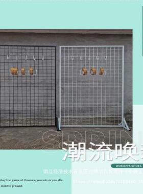 铁艺儿网架立式铁网丝格饰品挂架超市架展示NGY落货地网格幼园展