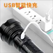 电T40强小钢光炮充手电筒2000T40流明超亮户铝合金外远射安防探照