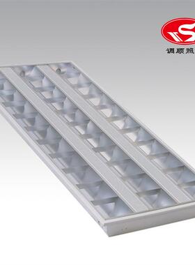 T8管嵌入式*6001200L灯盘LET5/3*28WD三管格栅灯盘办公室教室ED光