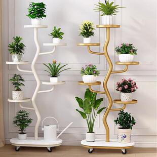 花架可移动阳客4382838厅落地式台盆摆放架子多层置物架兰花花多