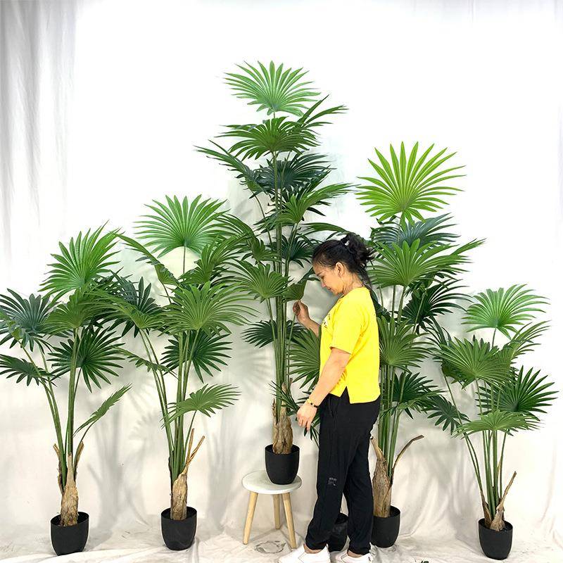 叶仿真扇葵树庭院家居装饰仿真棕榈树蒲ALS-11A/葵仿真假盆栽造树