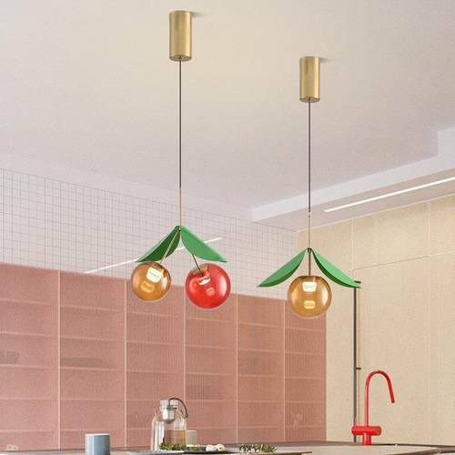 盛夏的果实别墅吊挑空客楼厅复室式梯灯樱桃个性创82673意卧床头