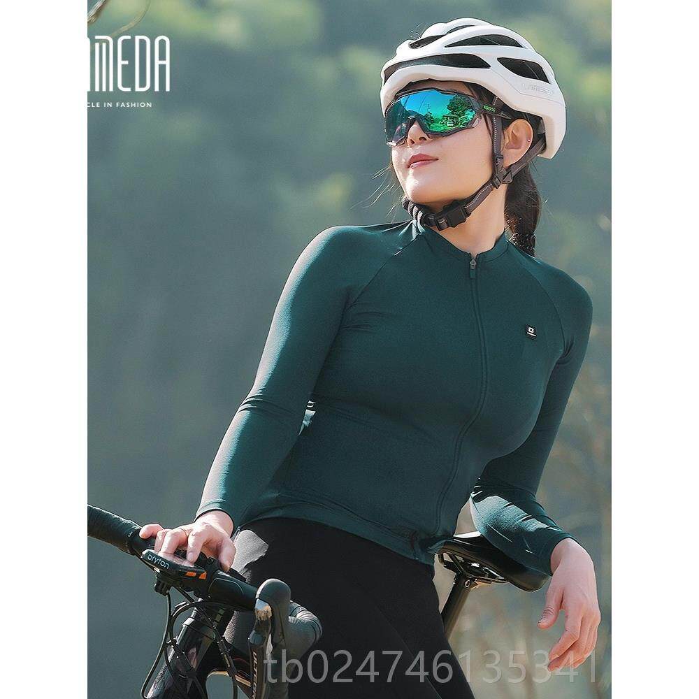 正品amada 20子23新自行车服装女子春秋季套装自行车上长袖山地自
