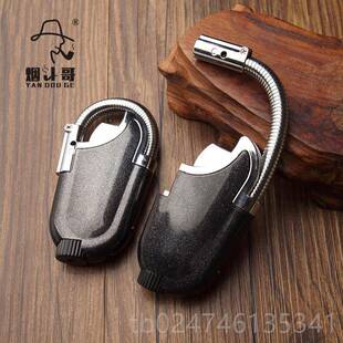 正品烟斗烟哥烟斗专用防风打机充气男士点火器烟火丝斗烟点器