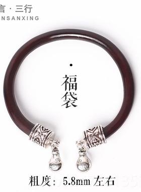 新款藏鸡血男女炼，结藏银挂钟无，祥云哪咤首饰，藤天然手藤木手