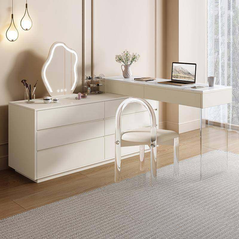 梳妆台卧室网红轻奢斗柜一体小户型书桌现代简约奶油风主卧化妆桌,电子元器件市场,其它元器件,淘宝优惠券,粉丝福利购,淘宝优惠卷