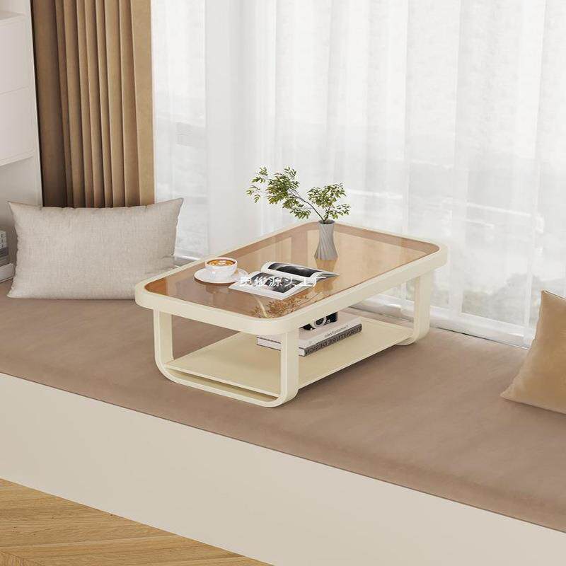 欧式玻璃飘窗台小桌子茶几榻榻米方角卧室坐地矮桌简约现代包邮